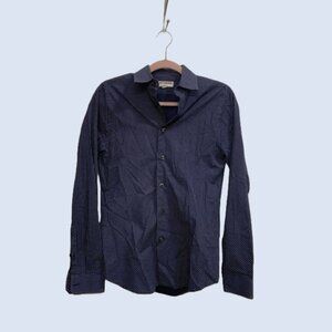 EXPRESS Men's Blue Patterned Shirt